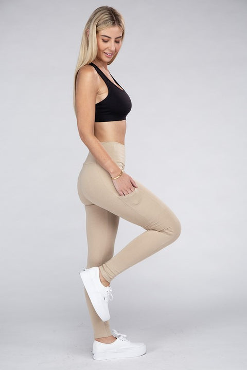 Active Leggings Featuring Concealed Pockets | S-L