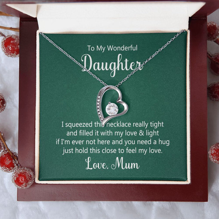 To My Wonderful Daughter - Forever Love Necklace