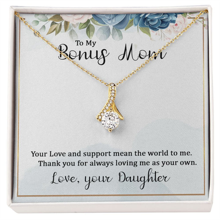 To My Bonus Mom - Alluring Beauty Necklace