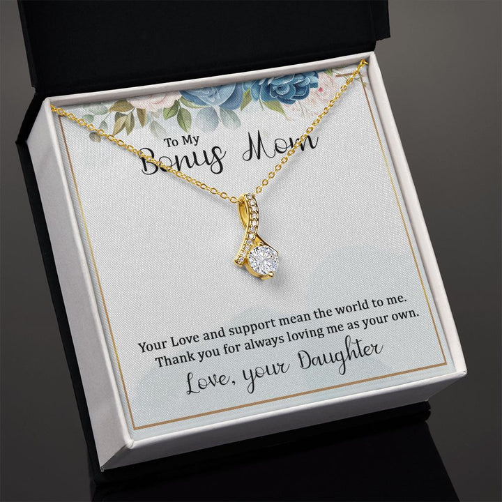To My Bonus Mom - Alluring Beauty Necklace
