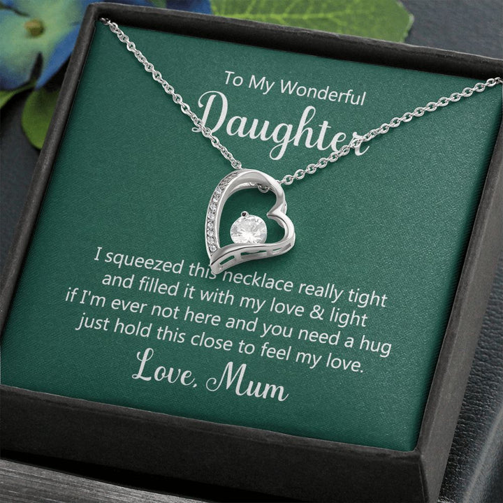 To My Wonderful Daughter - Forever Love Necklace