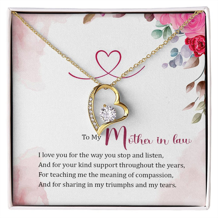To My Mother in Law - Forever Love Necklace